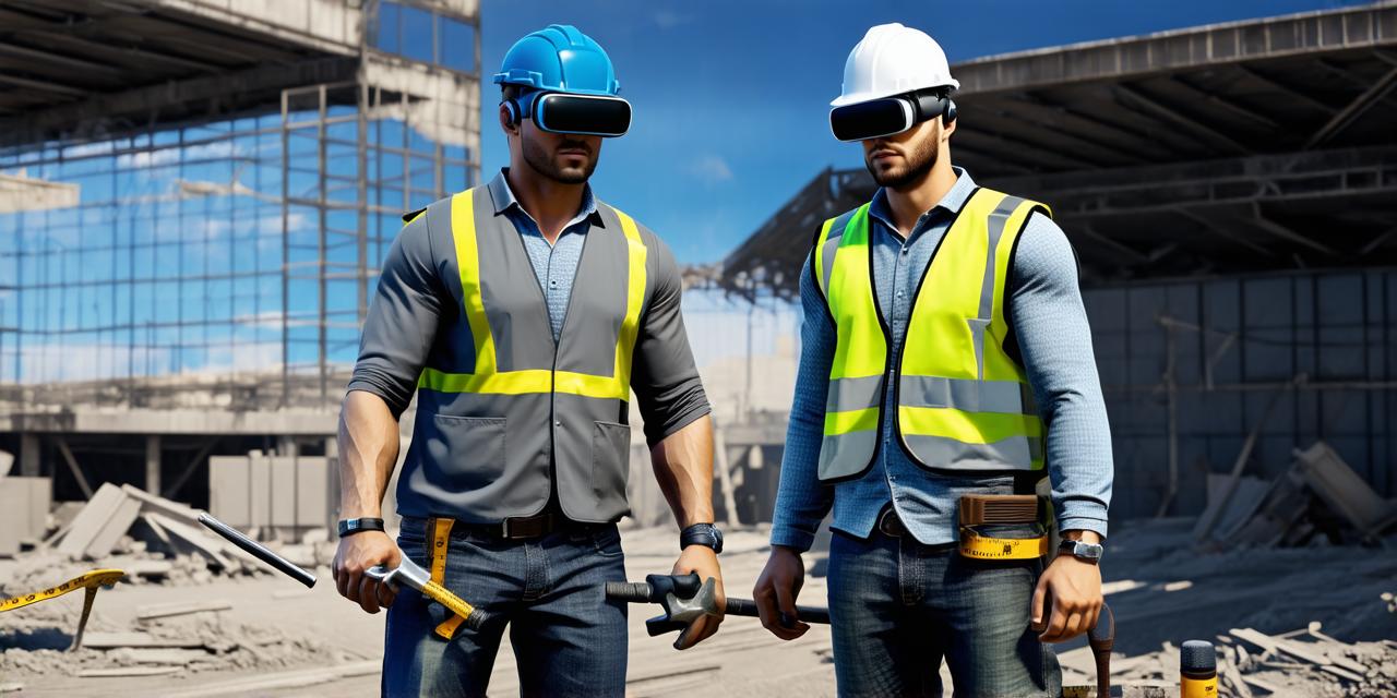 How can the construction industry utilize virtual reality?