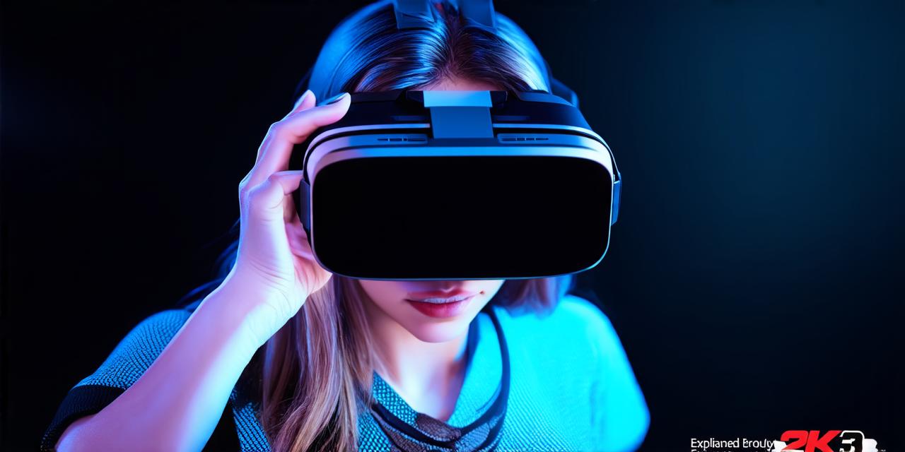 What does the “pass-through” feature do in a virtual reality headset?