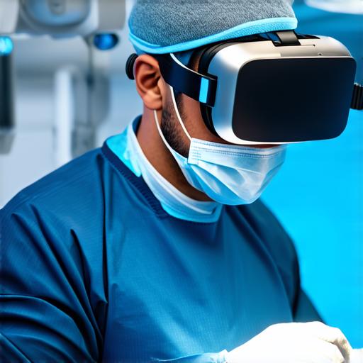 What is surgery conducted within a virtual reality setting?