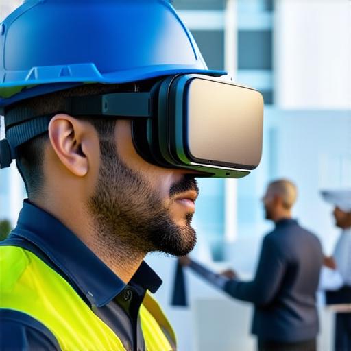 How can the construction industry utilize virtual reality?