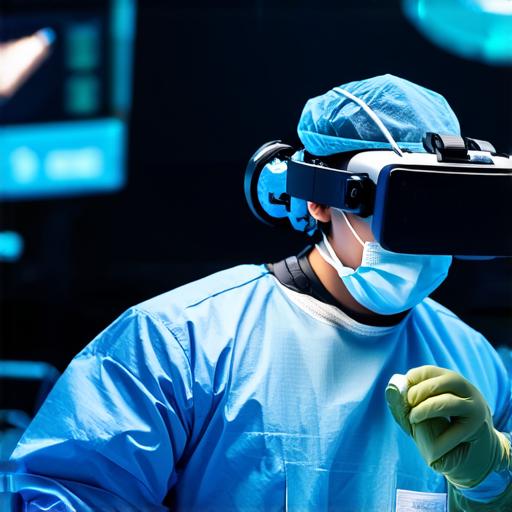 What is surgery conducted within a virtual reality setting?