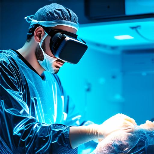 What is surgery conducted within a virtual reality setting?