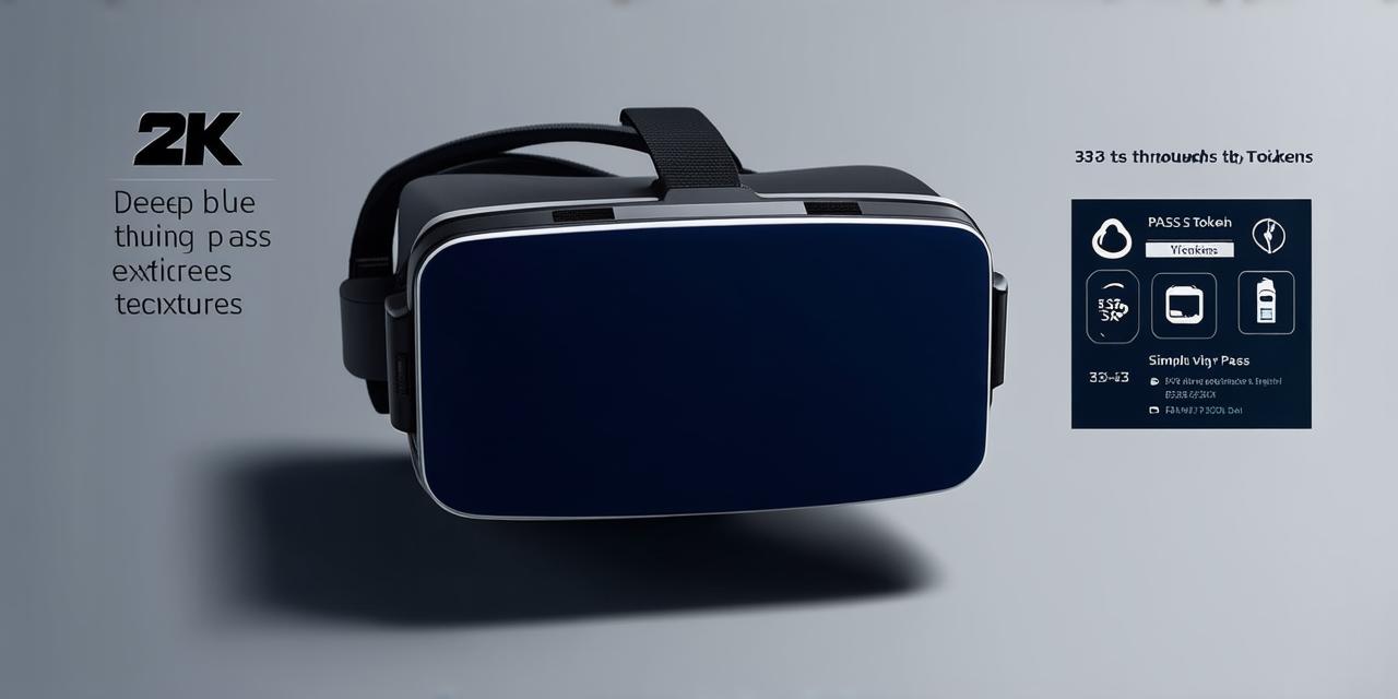 What does the “pass-through” feature do in a virtual reality headset?