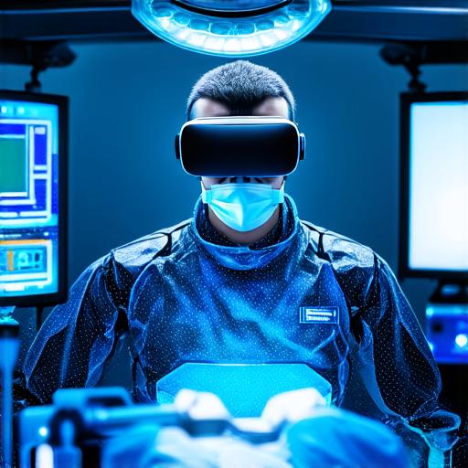 What is surgery conducted within a virtual reality setting?