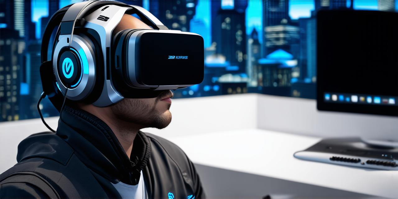 Why are headsets commonly used for virtual reality systems?