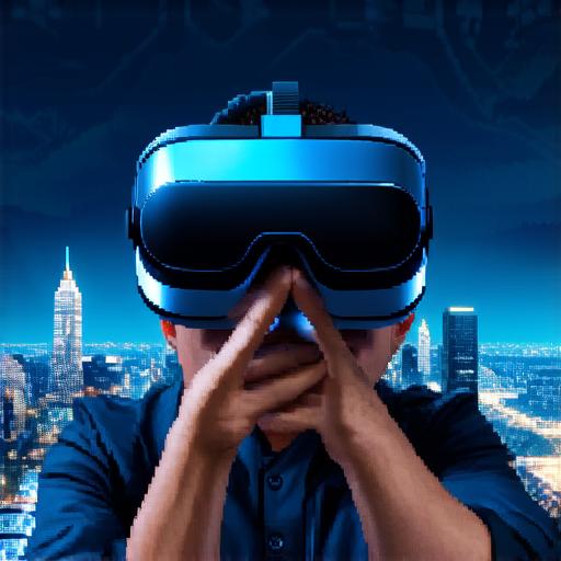 What does a virtual reality headset do?